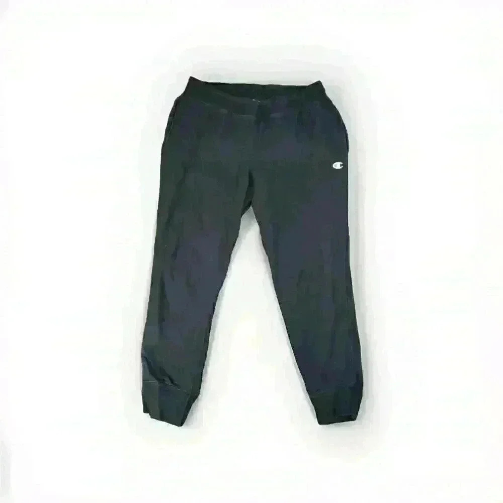 Champion Sweatpants Men's XL Black Reverse Weave Outdoors Stretch Gym Y2k